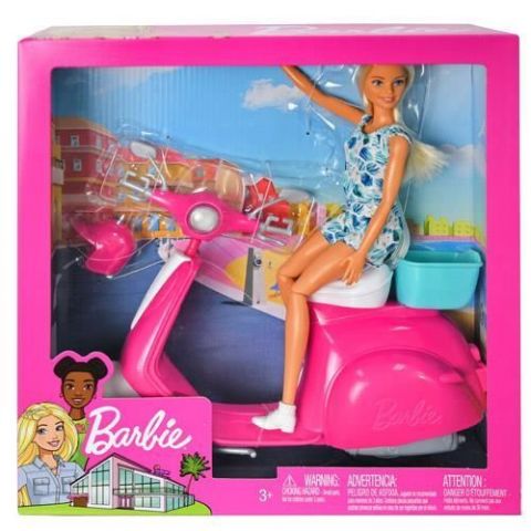 BARBIE Y SU SCOOTER MATTEL