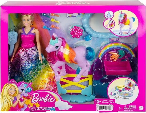 BARBIE DREAMTOPIA CON UNICORNIO MATTEL