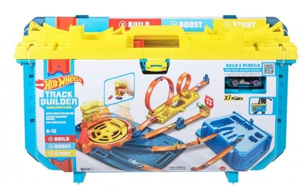 HOT WHEELS CAJA DE PISTAS CON LANZADOR MATTEL