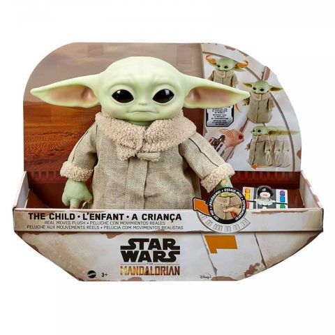 BABY YODA PELUCHE CON MOVIMIENTOS STAR WARS MATTEL