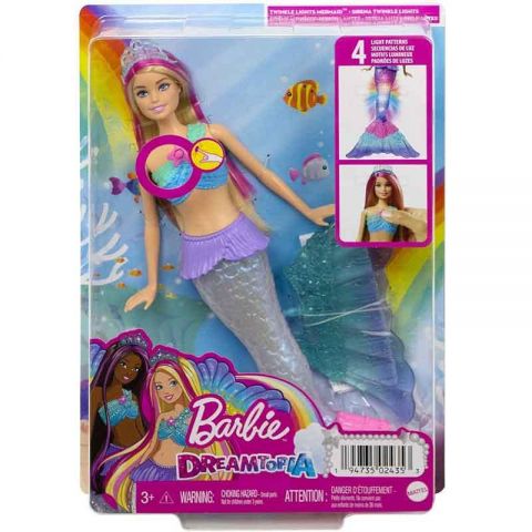 BARBIE SIRENA LUCES MÁGICAS MATTEL 