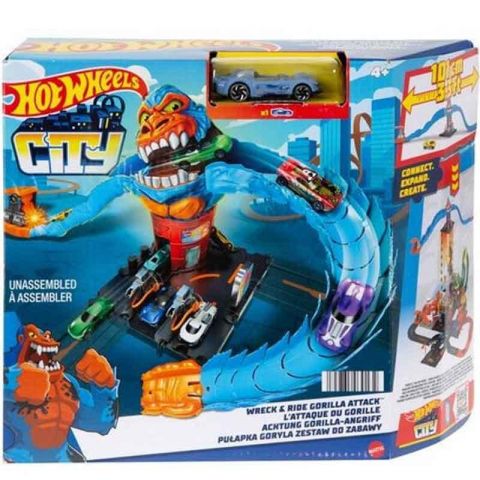 HOT WHEELS CITY GORILA GASOLINERA MATTEL