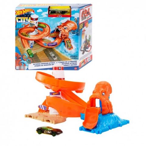 ATAQUE INVASIÓN PULPO HOT WHEELS MATTEL
