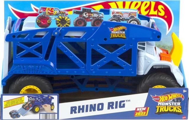 CAMIÓN MONSTER TRUCKS RHINO HOT WHEELS MATTEL