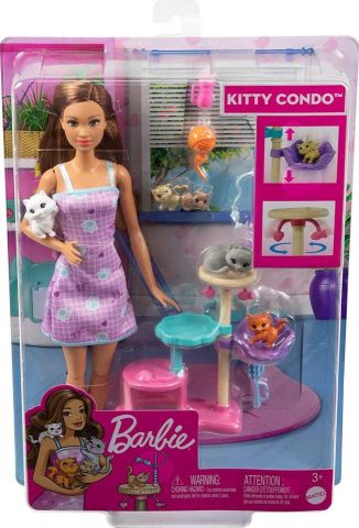 MUÑECA BARBIE Y SUS GATITOS MATTEL 