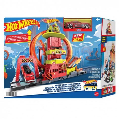 PARQUE DE BOMBEROS SUPERLOOP HOT WHEELS MATTEL