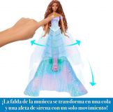 ARIEL DE HUMANA A SIRENA DISNEY MATTEL