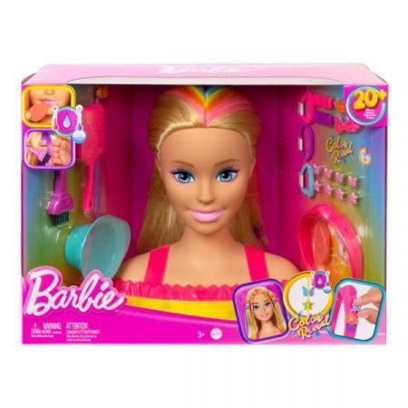 BARBIE BUSTO TOTALLY HAIR COLOR REVEAL RUBIA MATTE