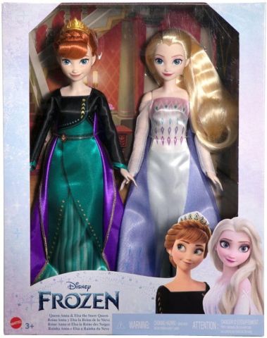 MUÑECAS REINAS ELSA Y ANNA FROZEN MATTEL