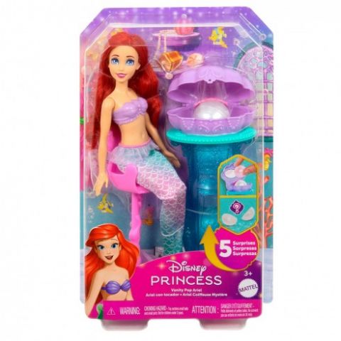 MUÑECA ARIEL CON TOCADOR DISNEY PRINCES MATTEL 