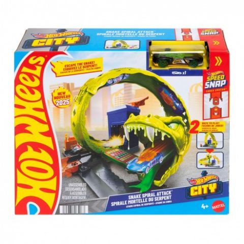 ATAQUE ESPIRAL SERPIENTE HOT WHEELS CITY MATTEL