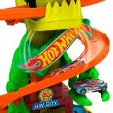 SÚPER ESTACIÓN DE BOMBEROS T-REX HOT WHEELS MATTEL
