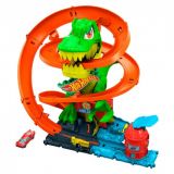 SÚPER ESTACIÓN DE BOMBEROS T-REX HOT WHEELS MATTEL