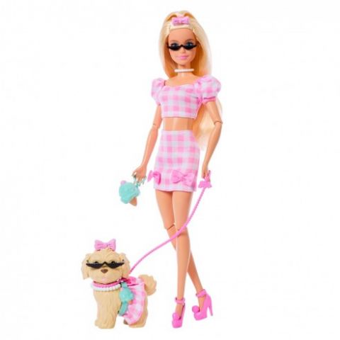 BARBIE TWINNING LOOKS RUBIA CON PERRO MATTEL