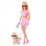 BARBIE TWINNING LOOKS RUBIA CON PERRO MATTEL
