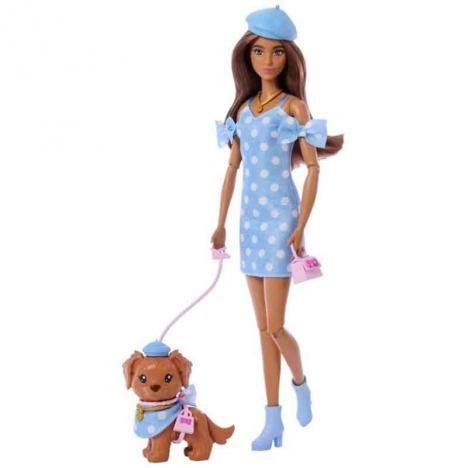 BARBIE TWINNING LOOKS MORRENA CON PERRO MATTEL