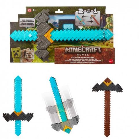 ESPADA PICO 2 EN 1MINECRAFT MATTEL