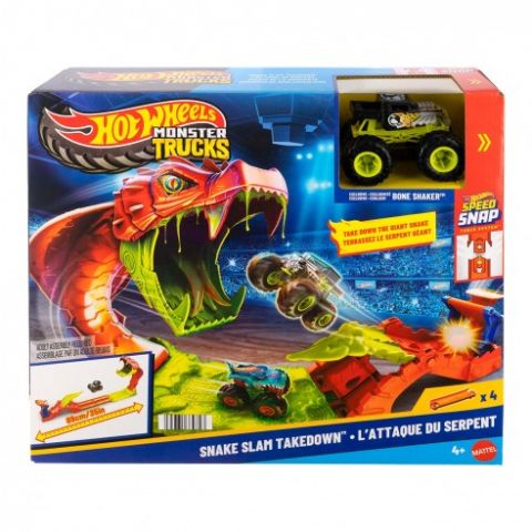 MORDEDURA DE SERPIENTE MONSTER TRUCKS HOT WHEELS 