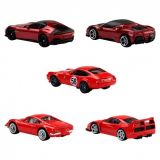 PACK 5 VEHÍCULOS FERRARI HOT WHEELS MATTEL