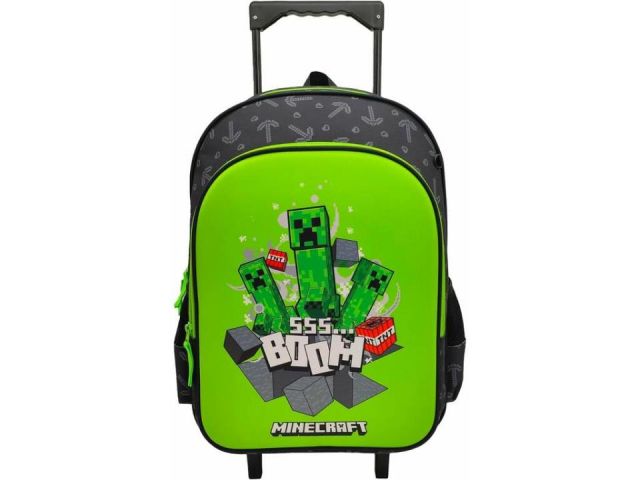 MOCHILA TROLLEY 3 PZAS MINECRAFT CYP