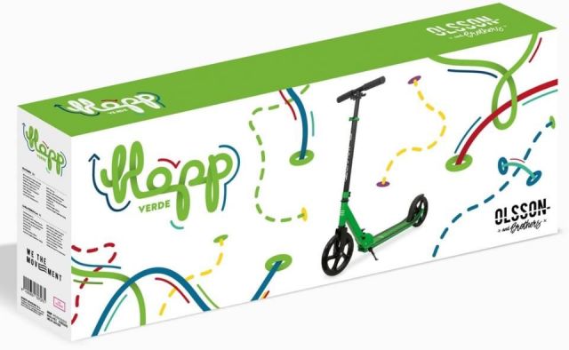 SCOOTER HOPP VERDE  PREMIUM 200 MM OLSSON