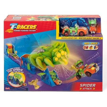 PLAYSET SPIDER ATTACK T-RACERS MAGICBOX