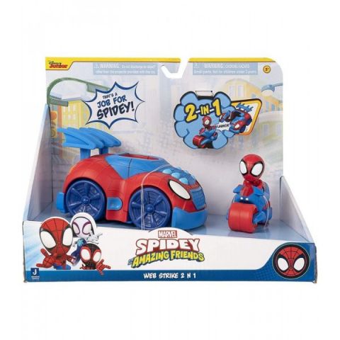 SPIDEY 2 EN 1 VEHÍCULO LANZADOR TOY PARTNER 