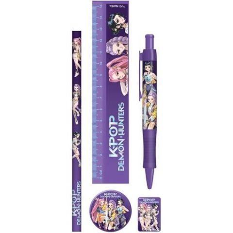 SET PAPELERÍA 5 PZAS K-POP DEMON HUNTERS CYP