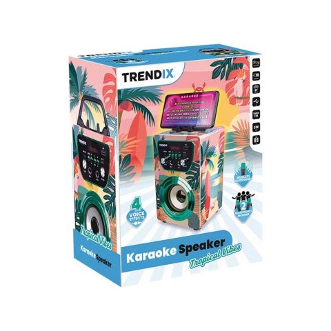 KARAOKE COMPACT TROPICAL VIBES BLUE ROCKET