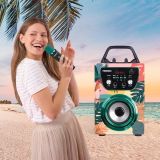 KARAOKE COMPACT TROPICAL VIBES BLUE ROCKET